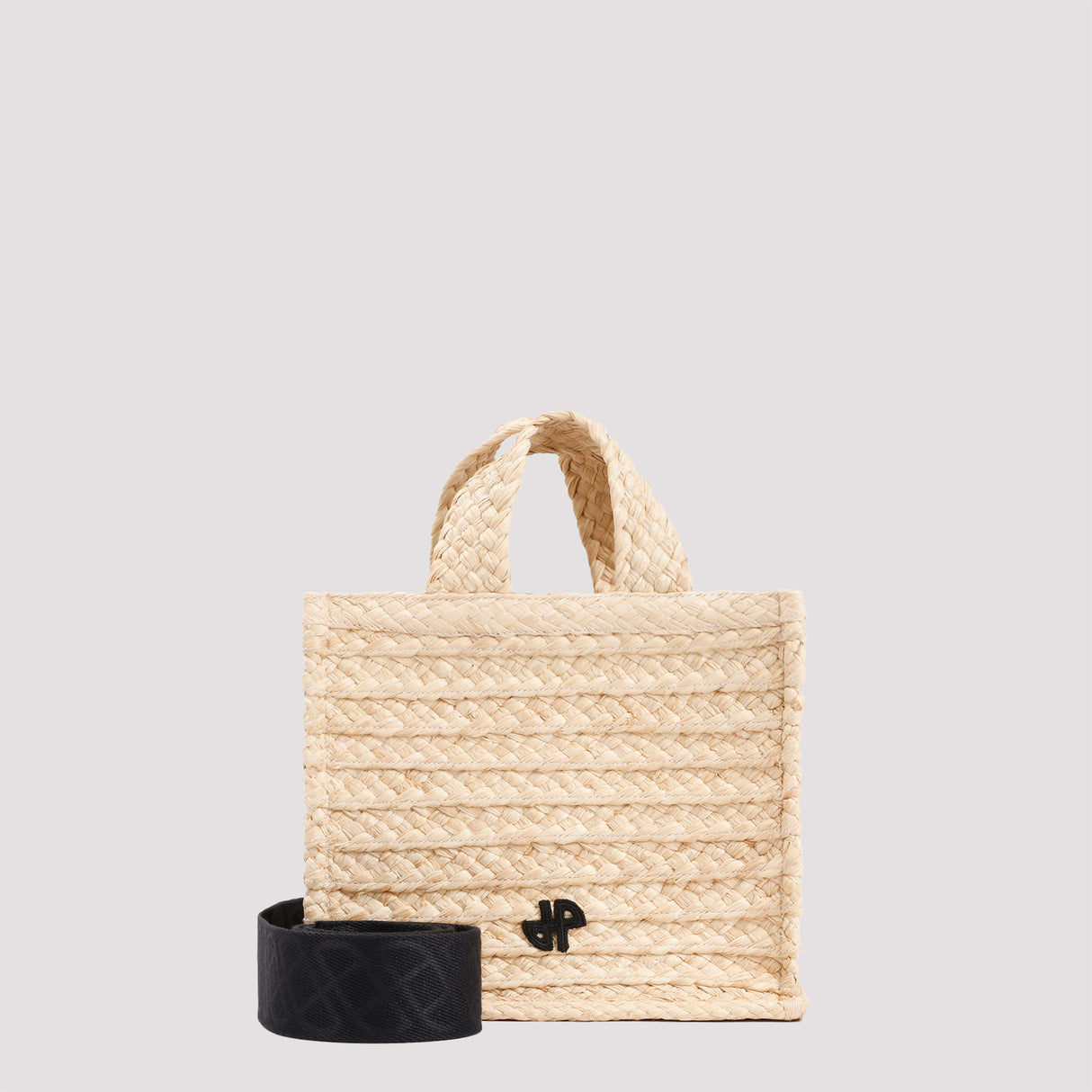 PATOU Mini Raffia Tote Handbag