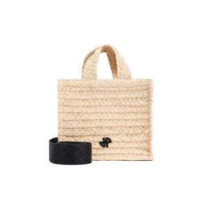 PATOU Mini Raffia Tote Handbag