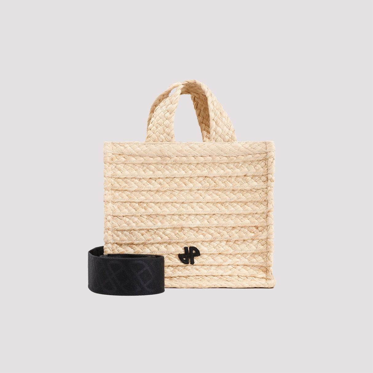 PATOU Mini Raffia Tote Handbag