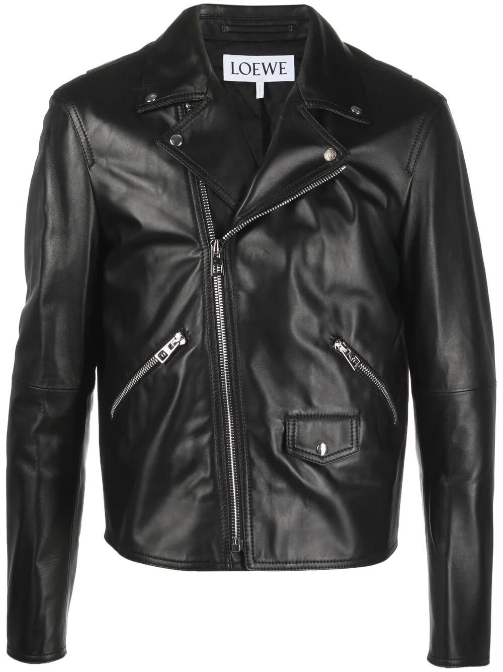 LOEWE Women's Biker Jacket in Luxurious Lambskin