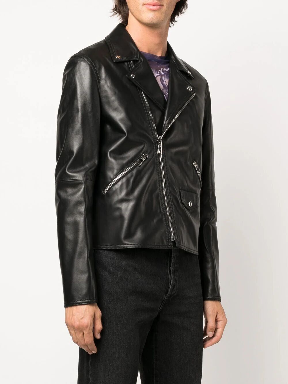 LOEWE Women's Biker Jacket in Luxurious Lambskin