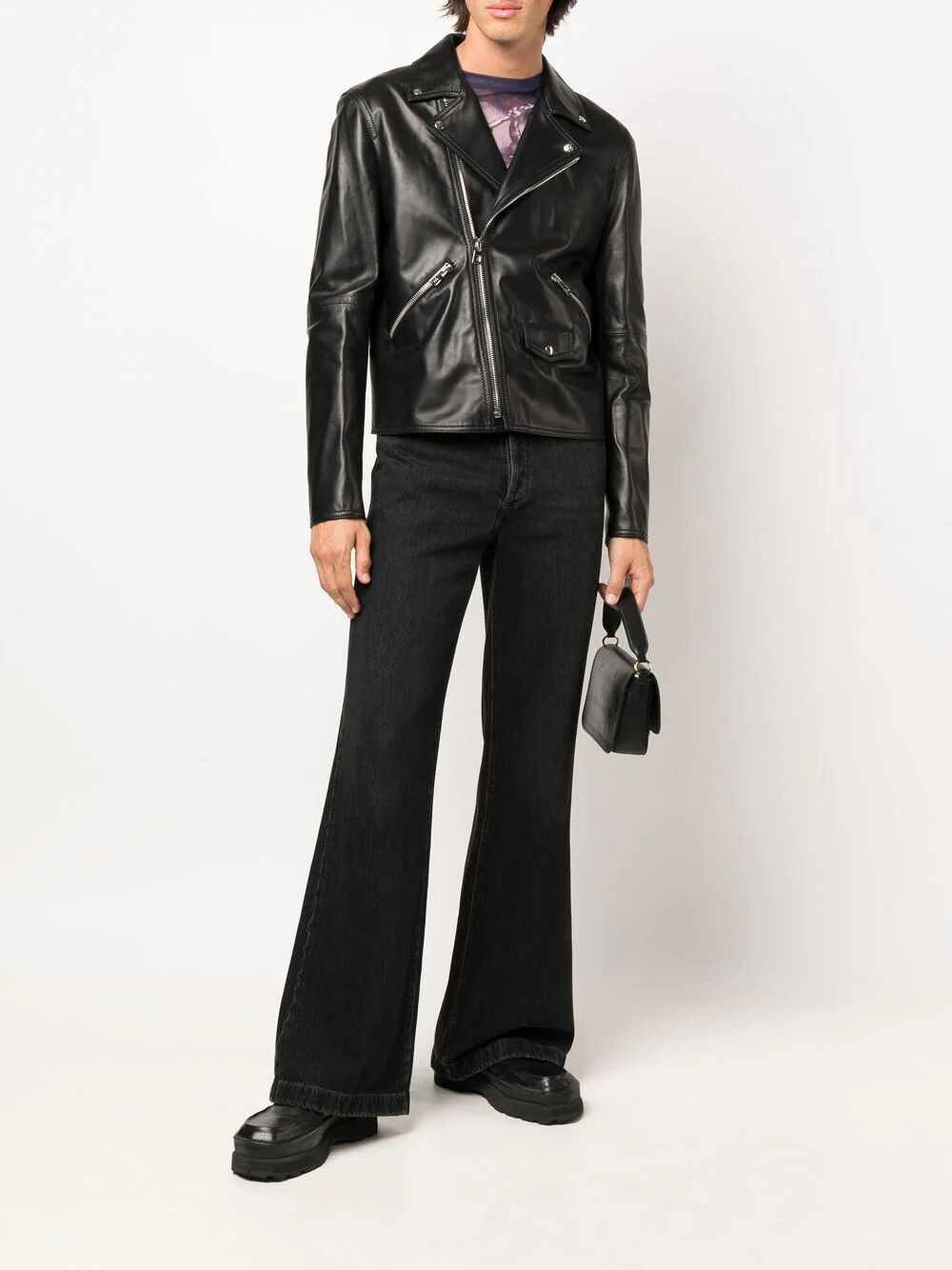 LOEWE Women's Biker Jacket in Luxurious Lambskin