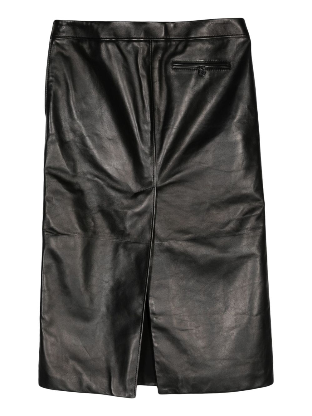 ALEXANDER MCQUEEN Low Waist Leather Skirt for Men