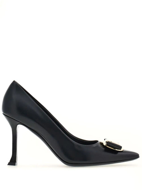 Ferragamo Sophisticated Lambskin Pumps with 8.5 cm Heel for Men