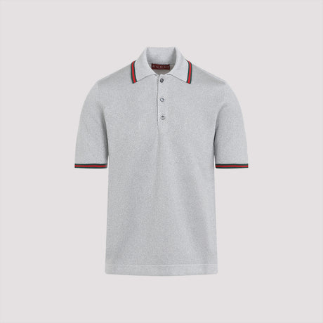 GUCCI Luxe Lame Polo Shirt - SS25 Collection