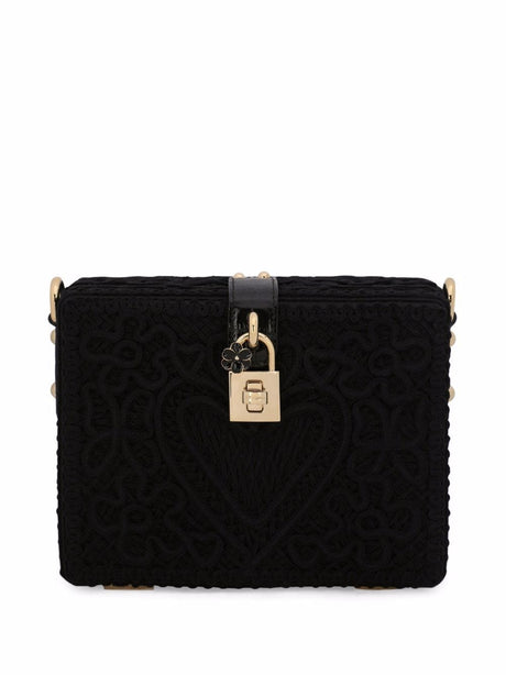 DOLCE & GABBANA Stylish Mini Embroidered Cotton Bag