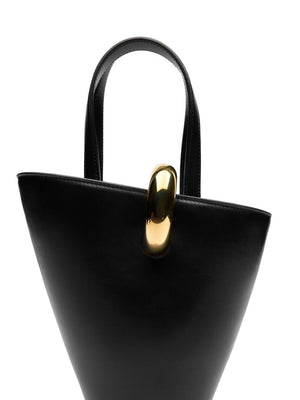 JACQUEMUS Mini Leather Tote Bag - 24 x 24 x 10 cm