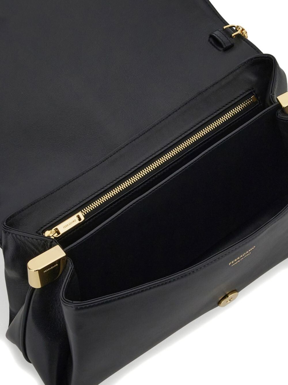 Ferragamo Medium Shoulder Bag with Flap - W 31 x H 16 x D 11 cm