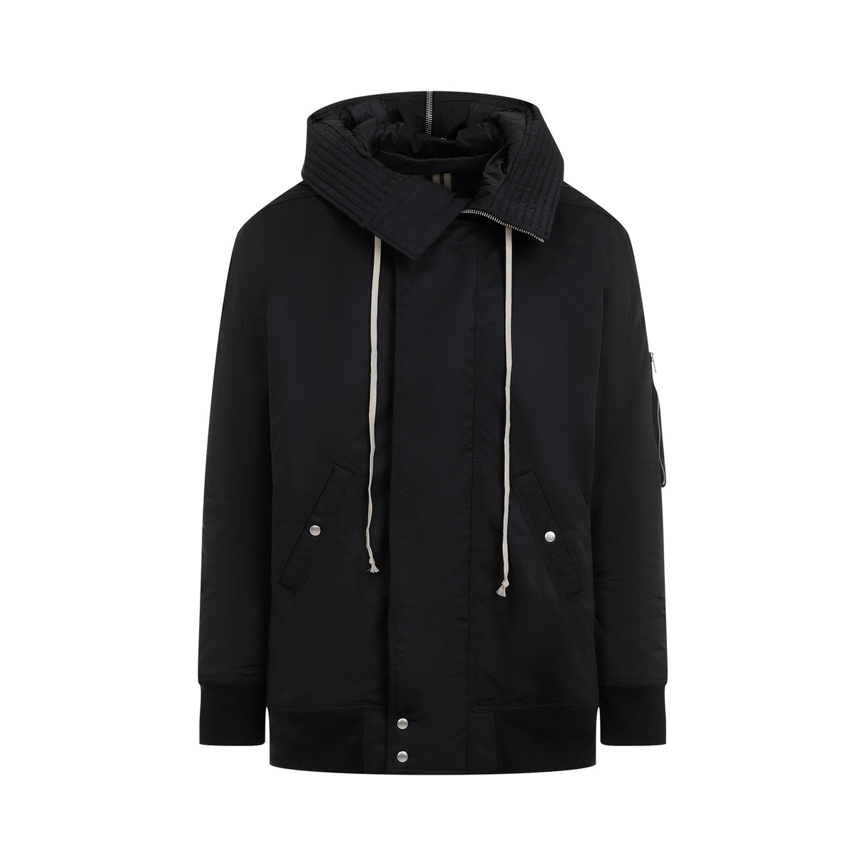 RICK OWENS DRKSHDW Hooded Long Bomber Jacket