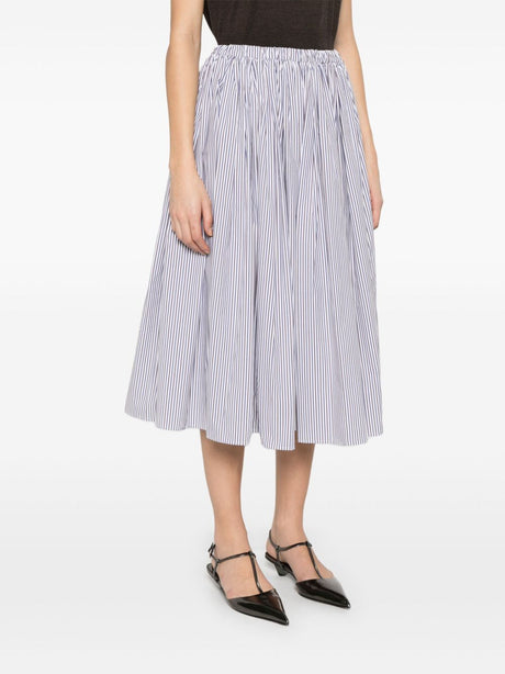 PRADA Striped Midi Skirt for Men