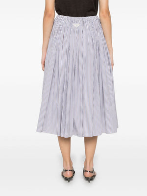 PRADA Striped Midi Skirt for Men