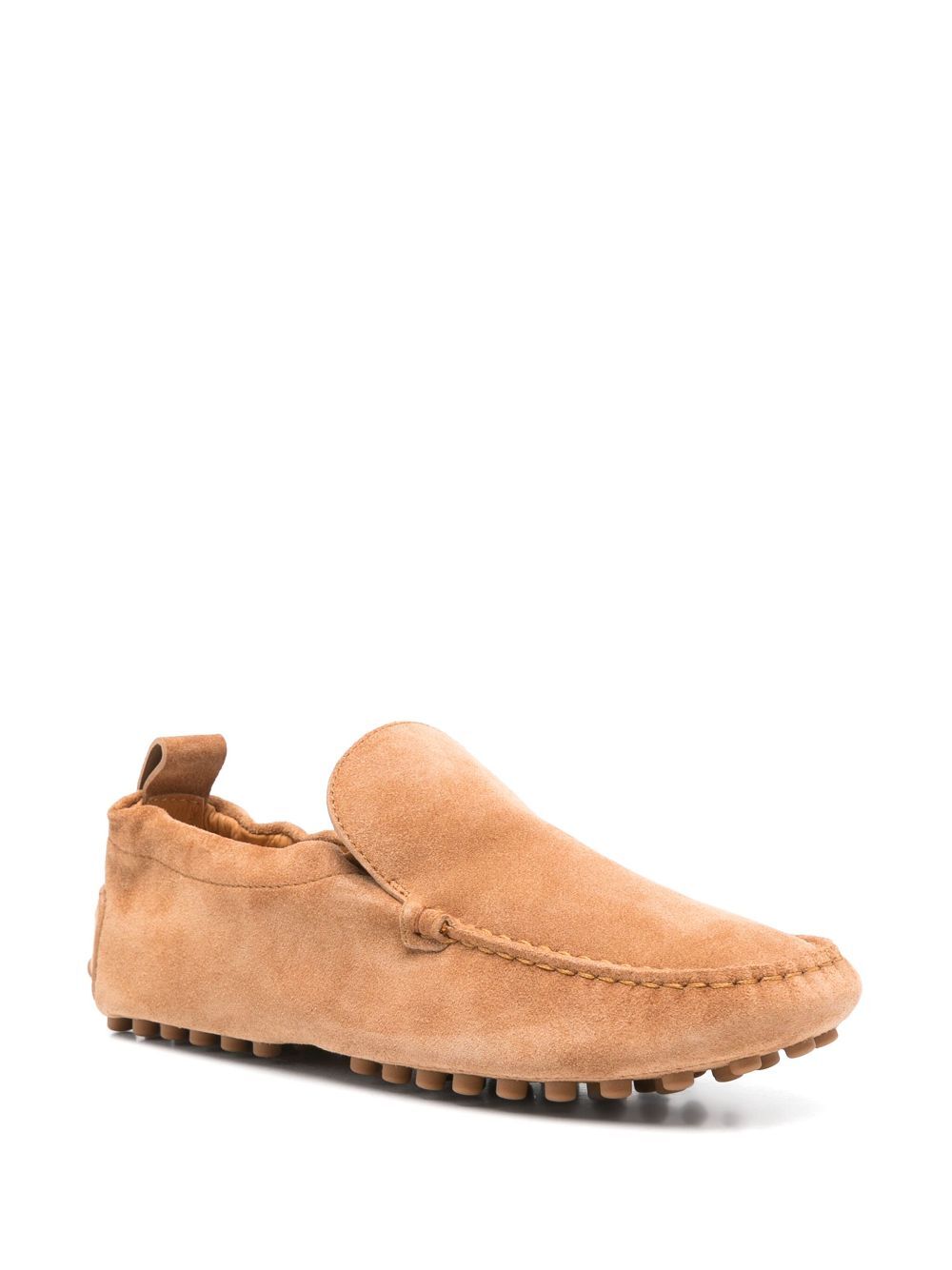 TOD`S Rubber Curled Suede Loafers for Men