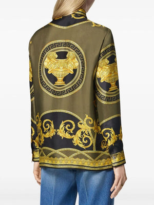 VERSACE クープ・デ・デュー シルクシャツ