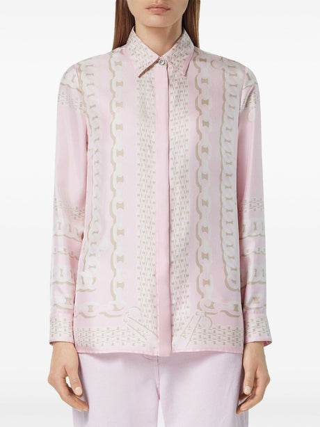 VERSACE Treasure Print Silk Shirt