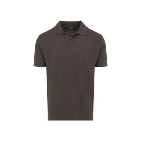 BRIONI Men's Cotton-Silk Polo Shirt