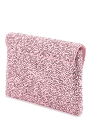 VERSACE Mini Crystal-Embellished Envelope Clutch with Medusa Detail