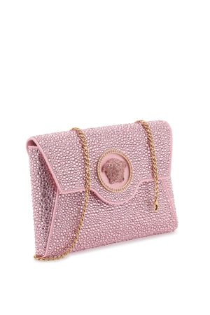 VERSACE Mini Crystal-Embellished Envelope Clutch with Medusa Detail