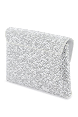 VERSACE Mini Crystal-Embellished Envelope Clutch with Medusa Detail