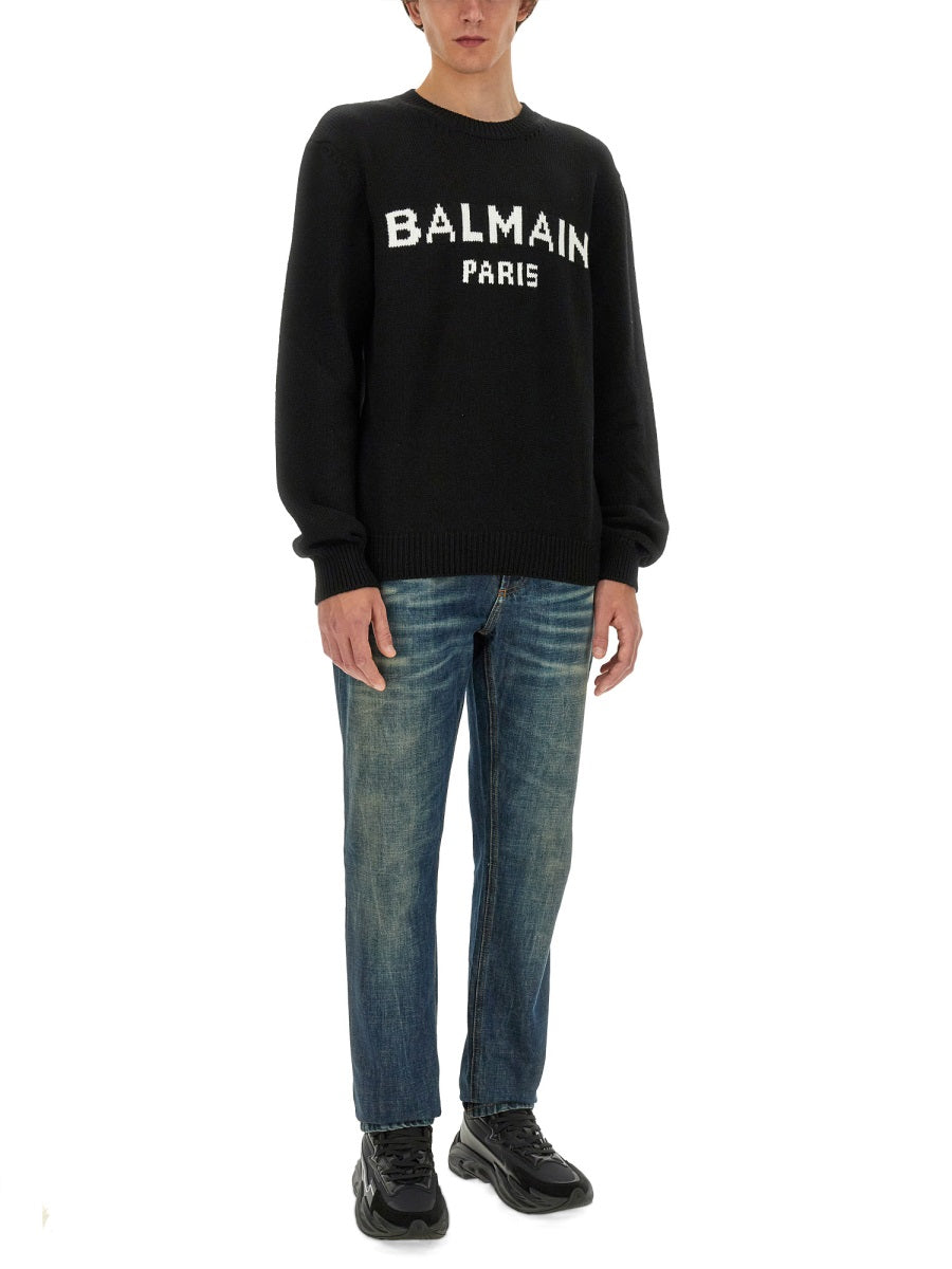 BALMAIN Classic Logo T-Shirt for Men - Regular Fit