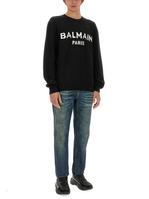 BALMAIN Classic Logo T-Shirt for Men - Regular Fit