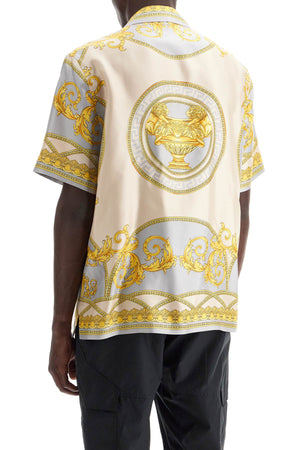 VERSACE シルクボウリングシャツ