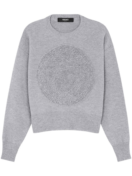 VERSACE Men's Medusa Wool-Cashmere Blend Sweater