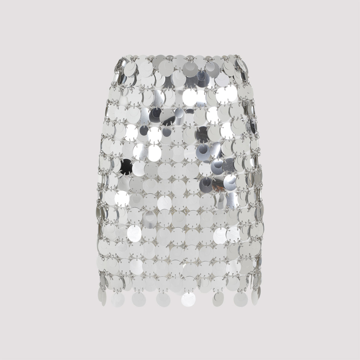 RABANNE Round Sequin Mini Skirt