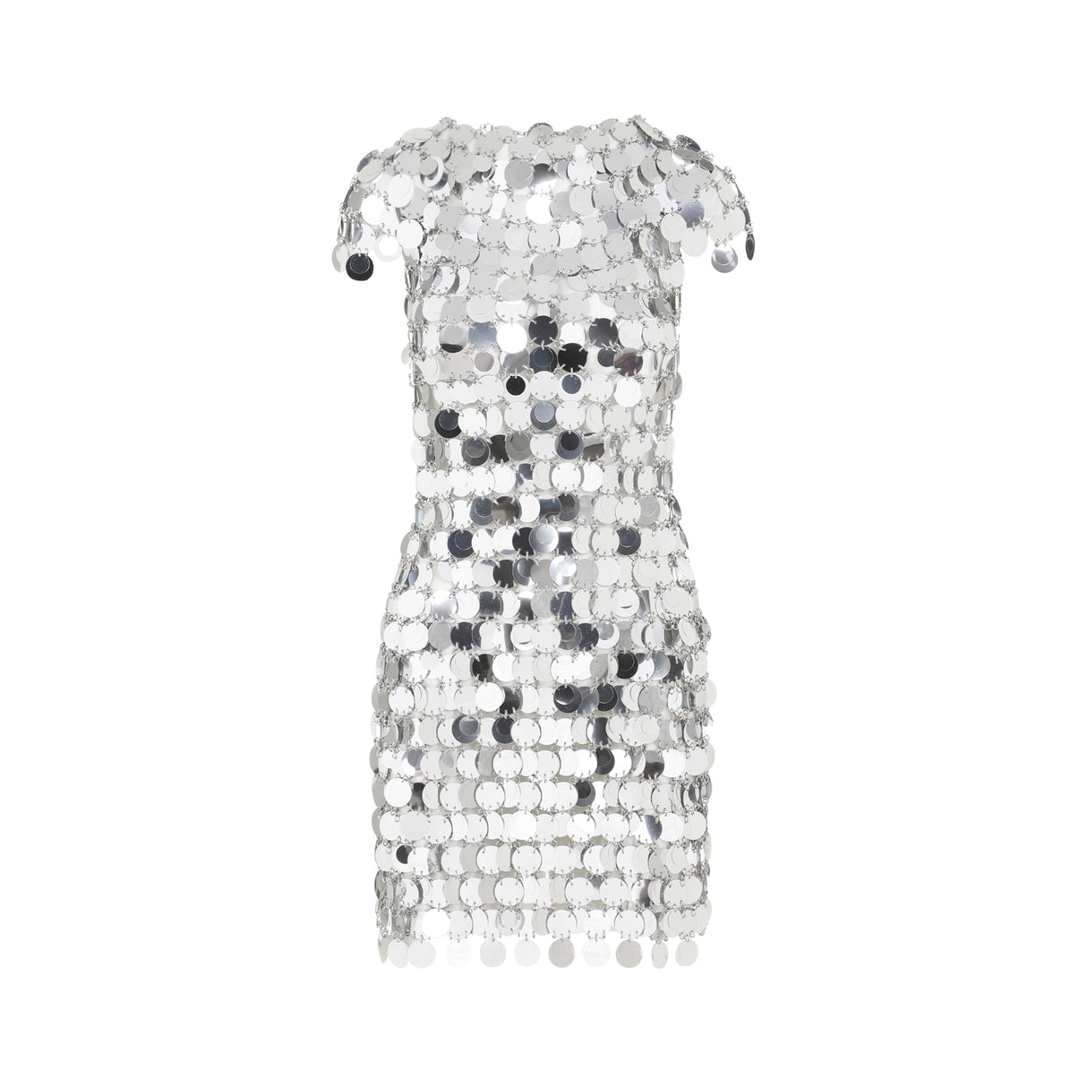 RABANNE Iconic Round Sequin Mini Dress