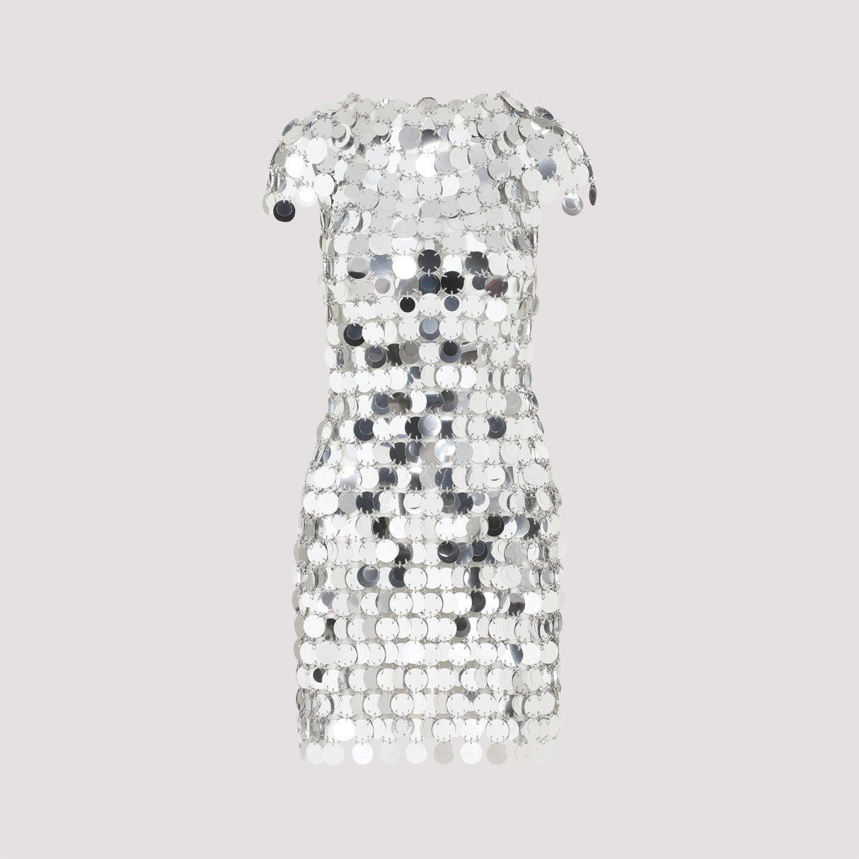 RABANNE Iconic Round Sequin Mini Dress