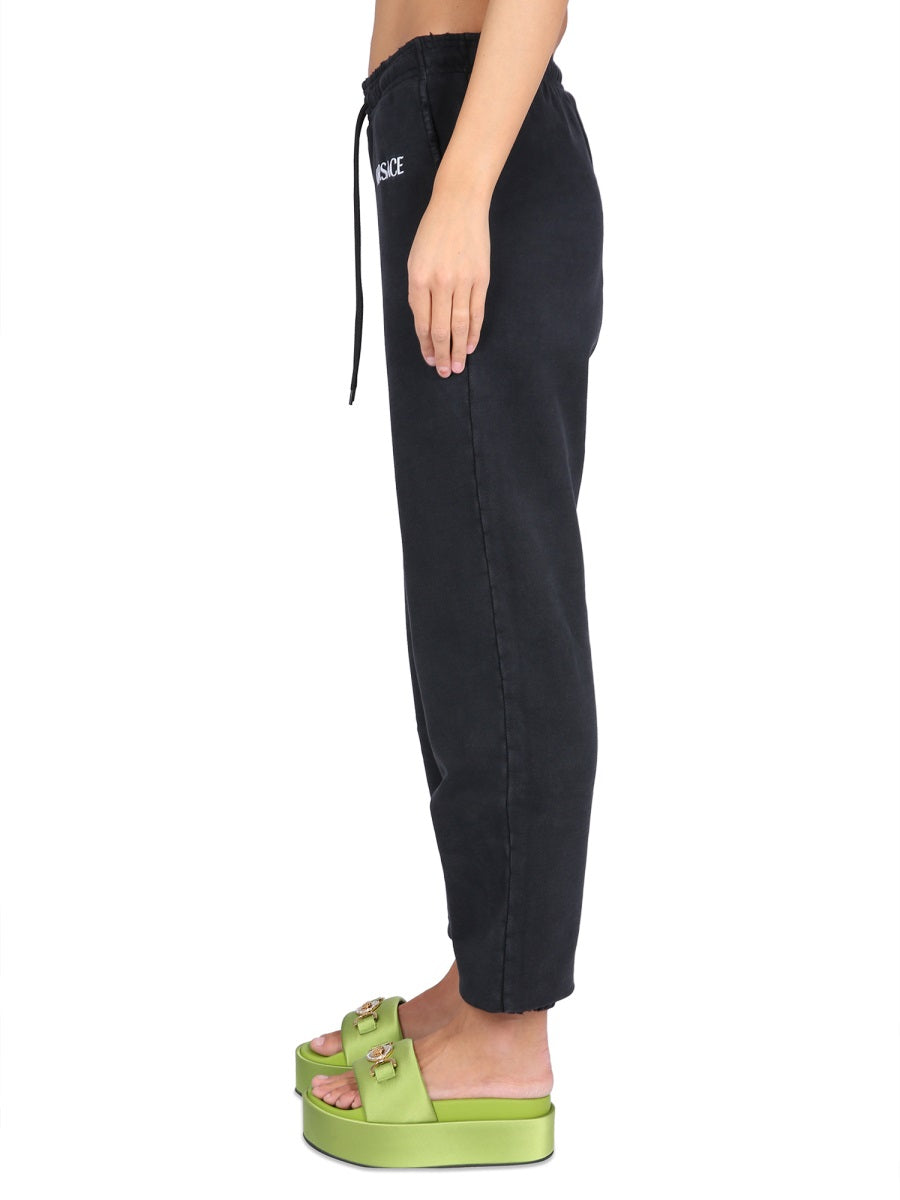 VERSACE Logo Jogging Pants with Elastic Waistband for Women