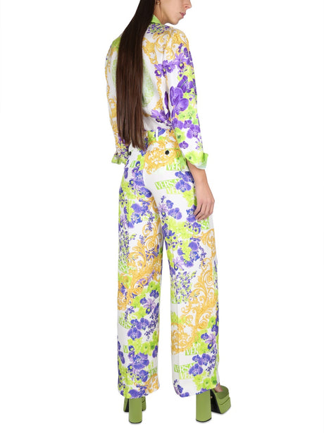 VERSACE Chic Baroque Print Pants for Women