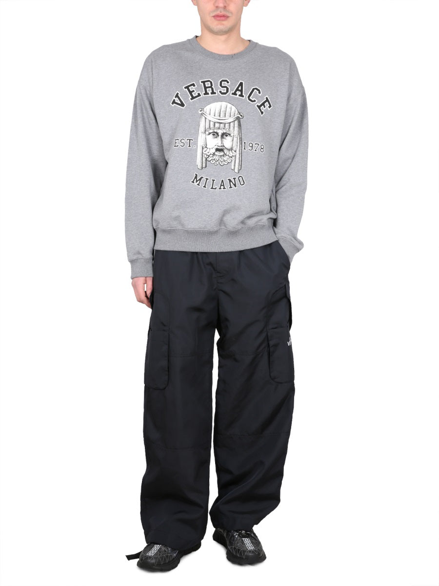 VERSACE Men's Cargo Pants with Elastic Waistband - SS23