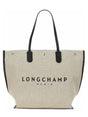 LONGCHAMP Large Double-Handle Cotton Shopper Bag