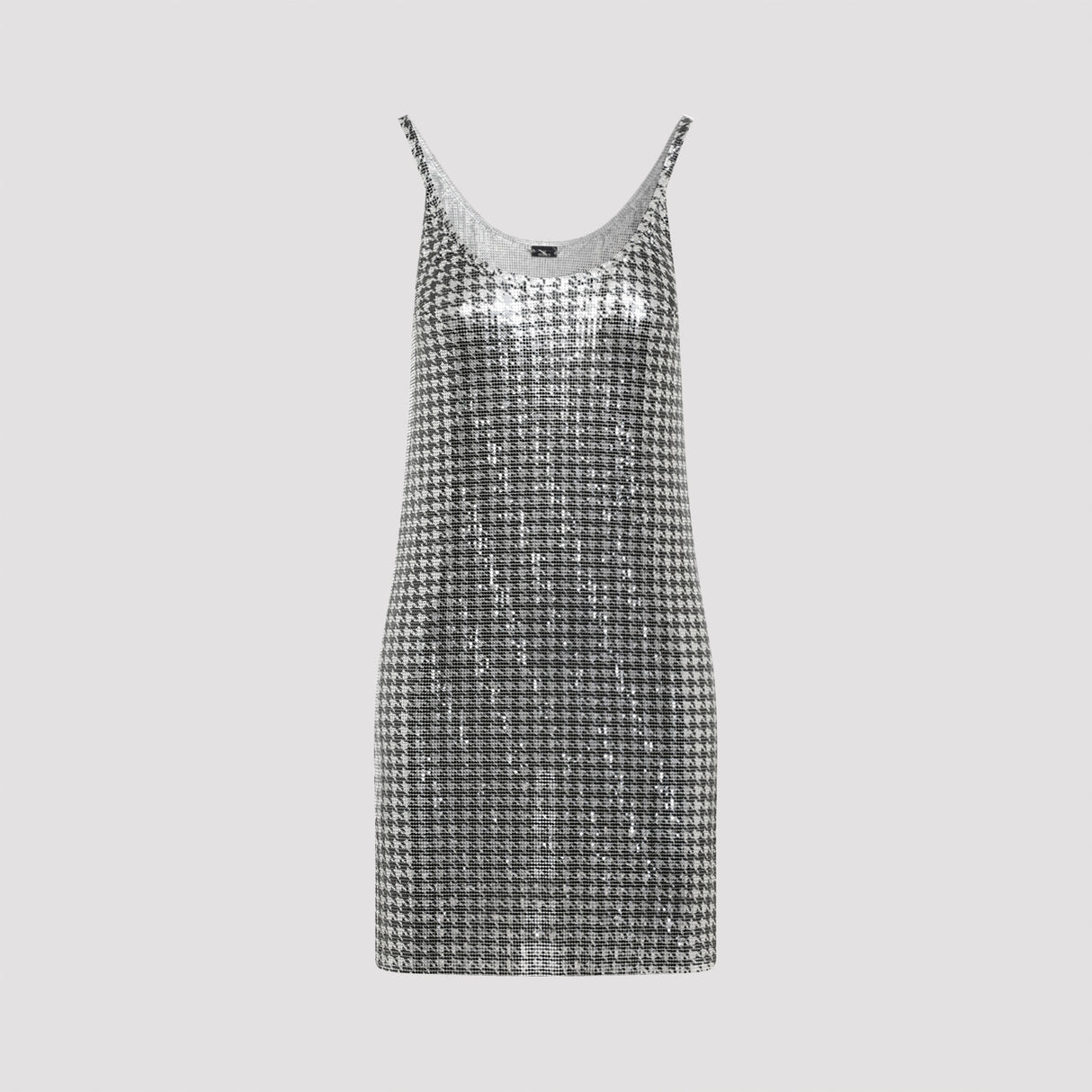 RABANNE Sleek Aluminium Mini Dress