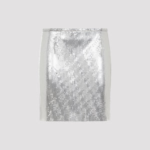 RABANNE Contemporary Aluminium Mini Skirt for FW24