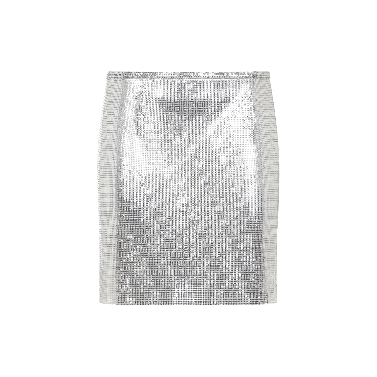 RABANNE Contemporary Aluminium Mini Skirt for FW24