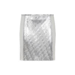 RABANNE Contemporary Aluminium Mini Skirt for FW24