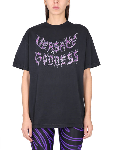 VERSACE Goddess Oversized T-Shirt - Women's SS23 Collection