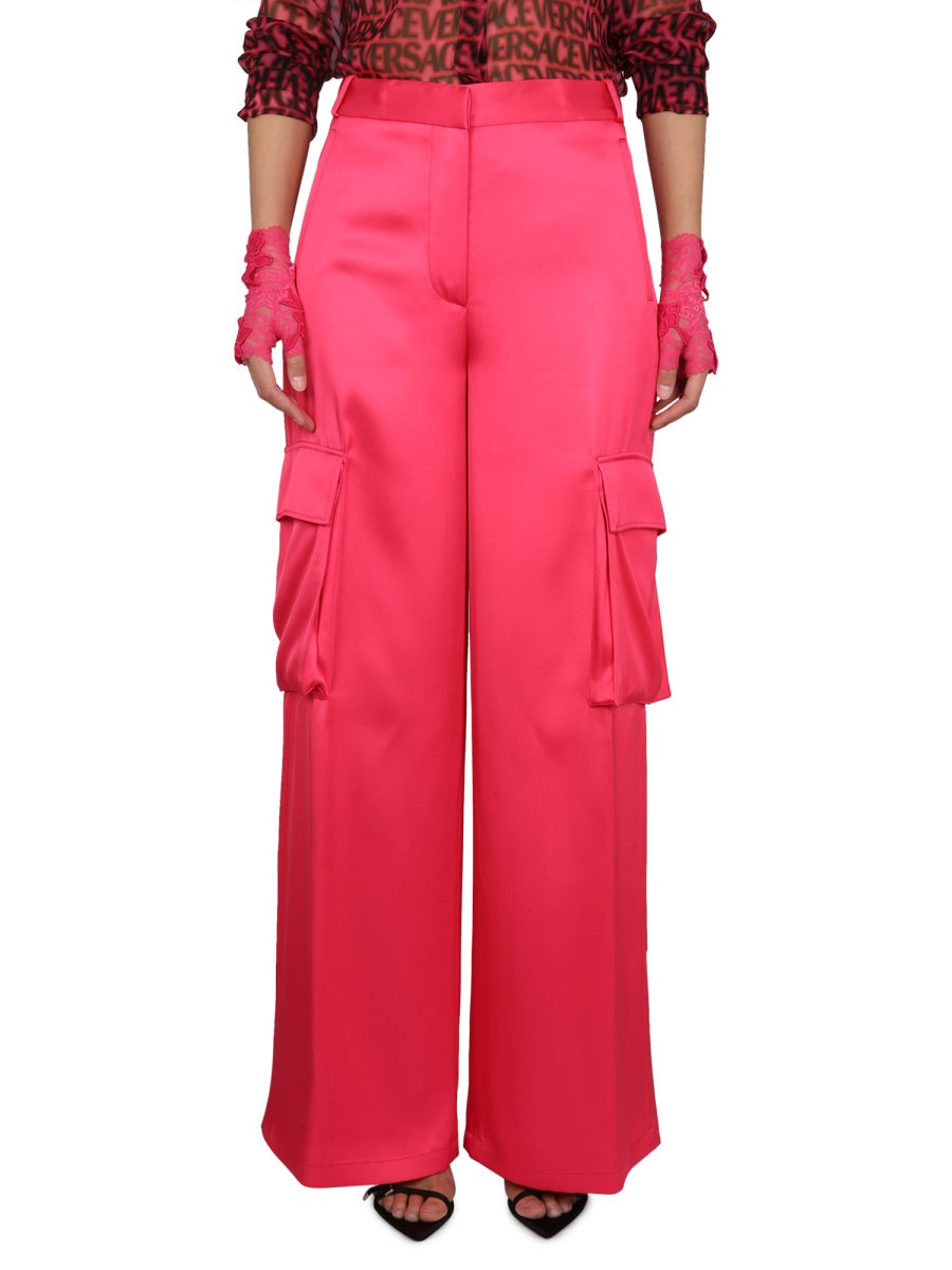 VERSACE Elegant Duchesse Pants with Concealed Closure