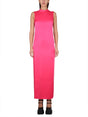 VERSACE Elegant Long Dress with Ring Neckline