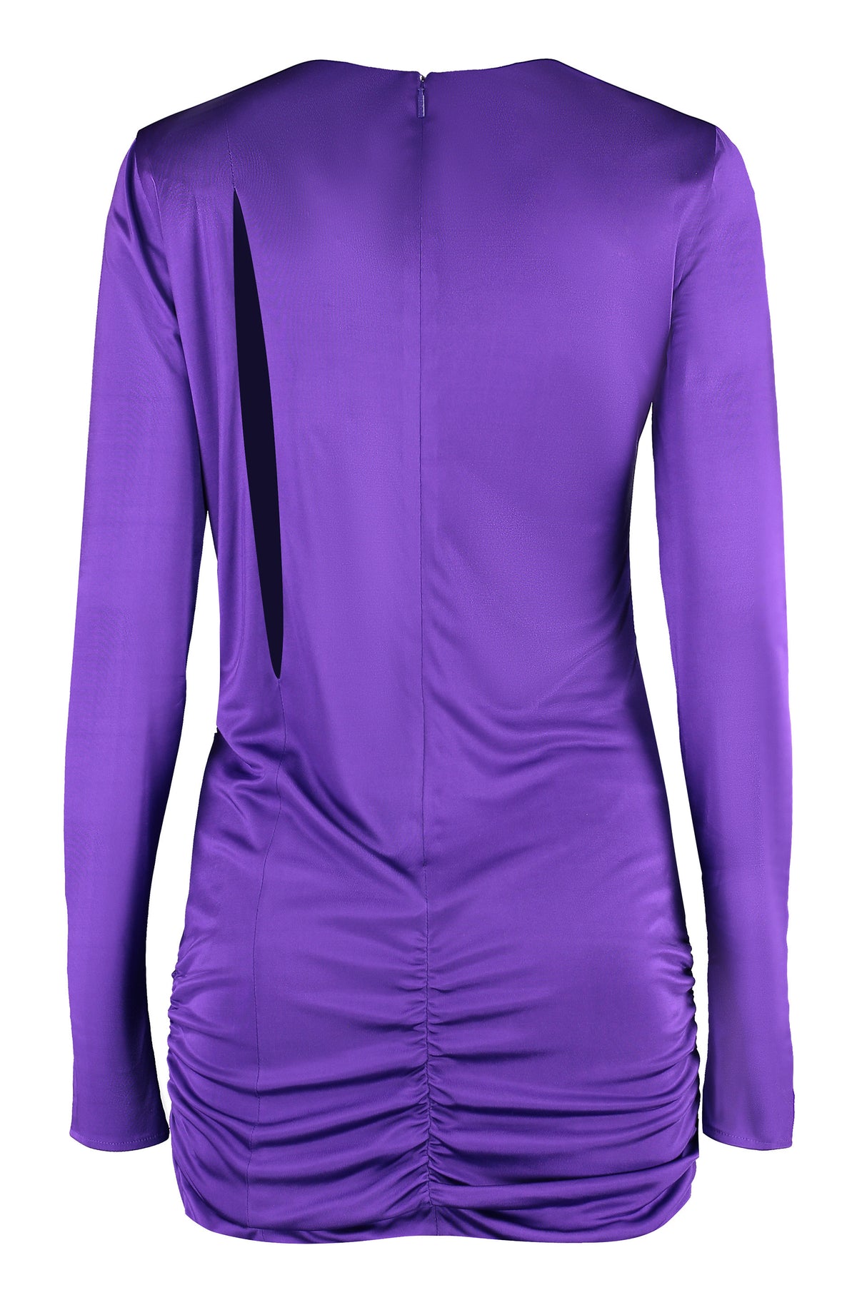 VERSACE Purple Cut-Out T-Shirt Mini Dress for Women - SS23 Collection