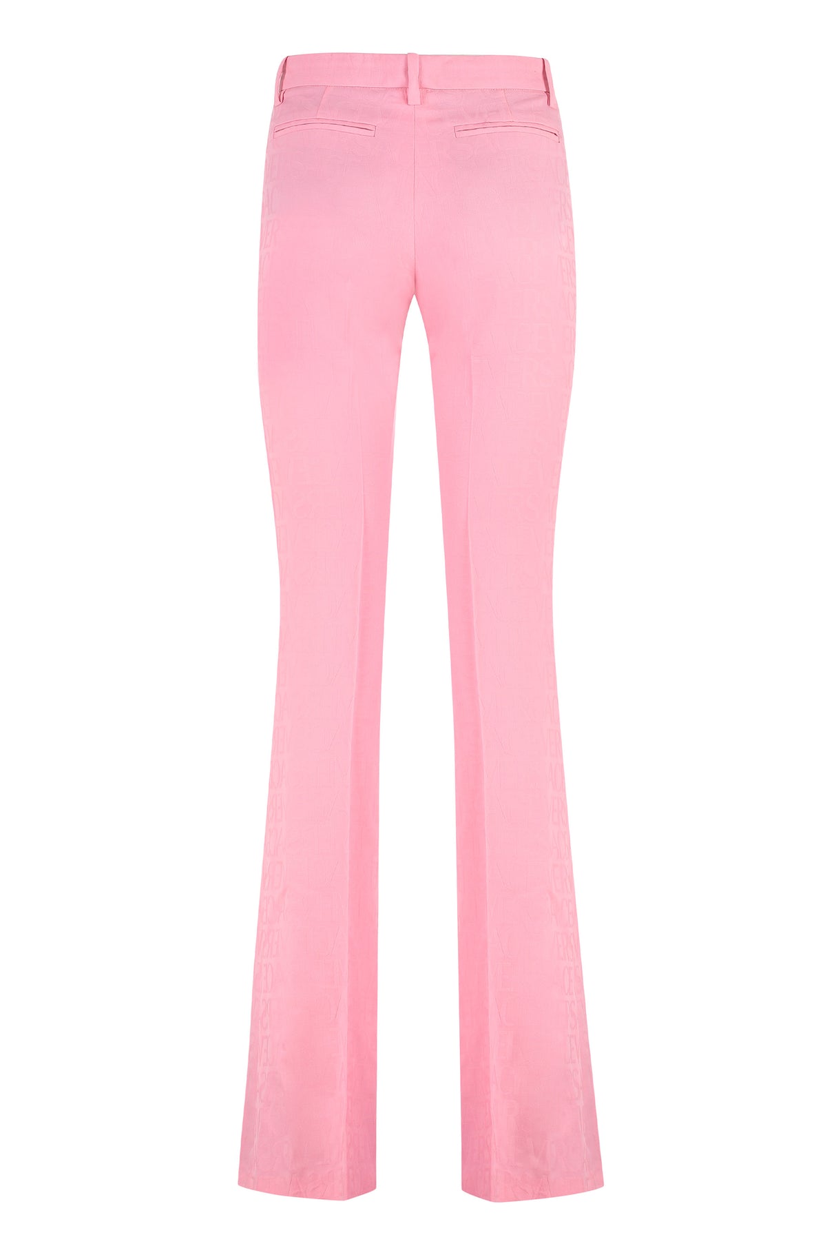 VERSACE Flared Hem Wool Trousers for Women