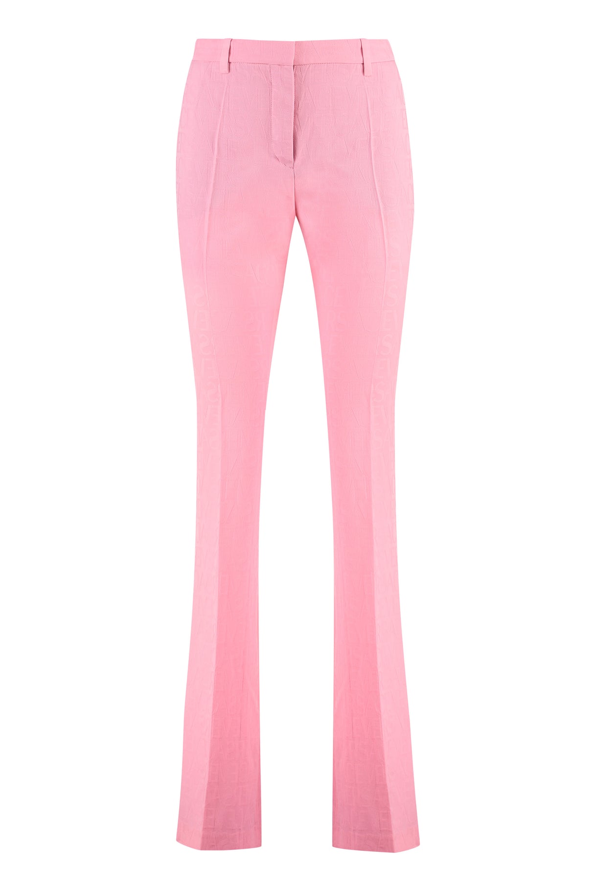 VERSACE Flared Hem Wool Trousers for Women