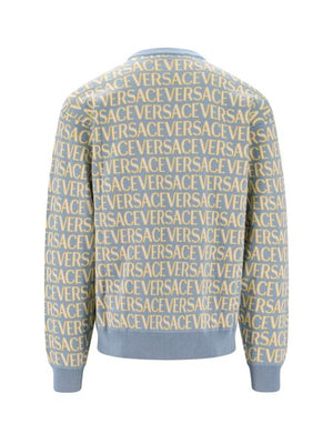 VERSACE Cotton Crew-Neck Sweater for Men - FW23