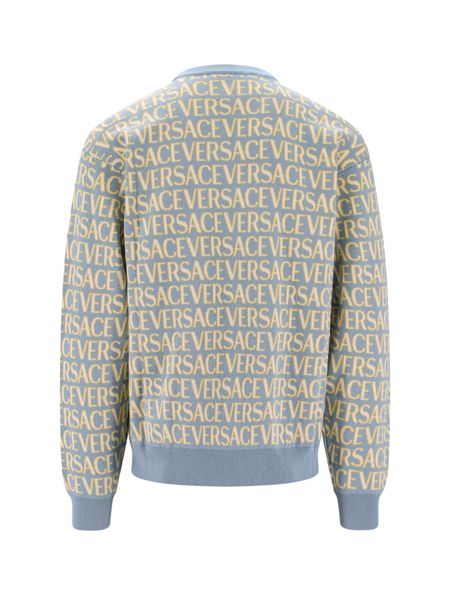 VERSACE Cotton Crew-Neck Sweater for Men - FW23