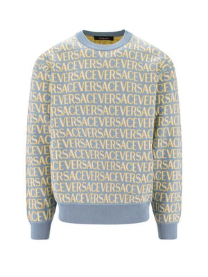 VERSACE Cotton Crew-Neck Sweater for Men - FW23