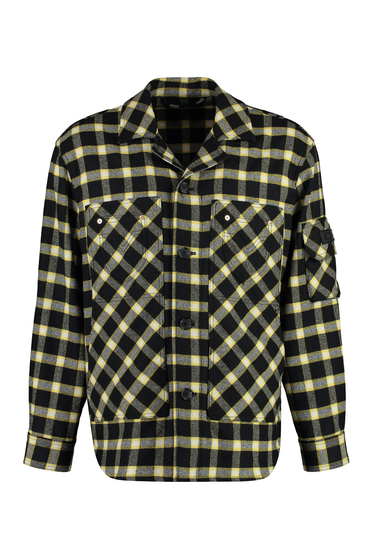 VERSACE Wool Blend Overshirt for Men