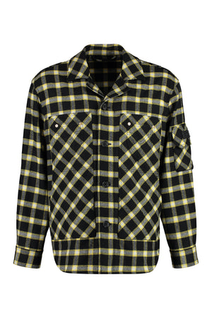 VERSACE Wool Blend Overshirt for Men