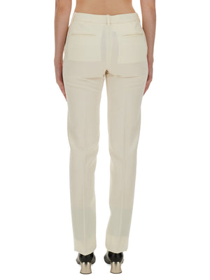 JIL SANDER Women’s Regular Fit Wool Trousers - Size 36