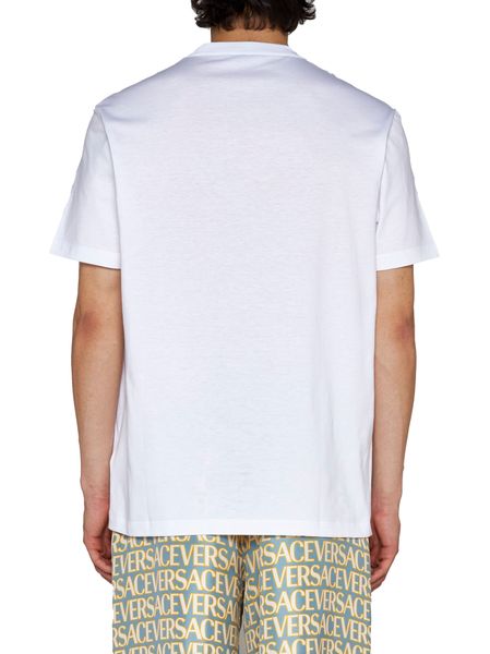 VERSACE Embroidered Cotton T-Shirt